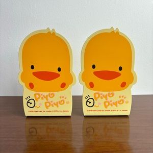 1995 Piyo Piyo Duck Metal Book Ends